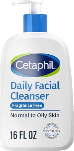 Cetaphil Daily Facial Cleanser, Oily & Combination Skin, 16oz
