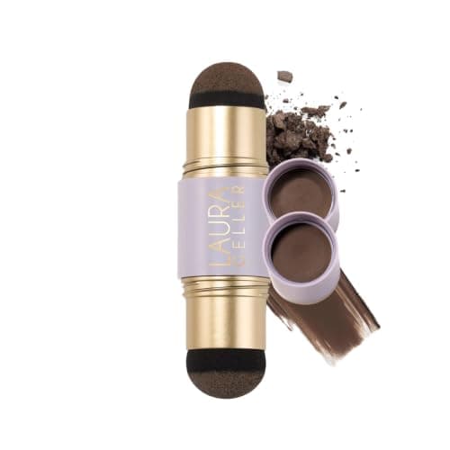 LAURA GELLER Root Touch-Up Hair & Brows, Root Cover, Medium Brown
