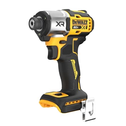 DEWALT 20V MAX XR Impact Driver, 1/4 Inch High Torque Brushless 3 Speed Premium Cordless with LED Light, Extended Runtime, Tool Only (DCF845B)