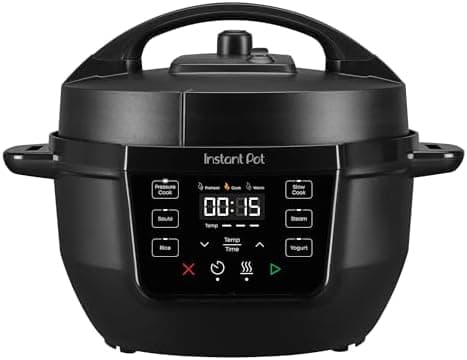Instant Pot 4QT RIO Mini 7-in-1 Multi-Cooker, Pressure Cooker, Slow cook, Sauté, Steam, Rice Maker, Yogurt, & Warmer, Black, 4 Quarts