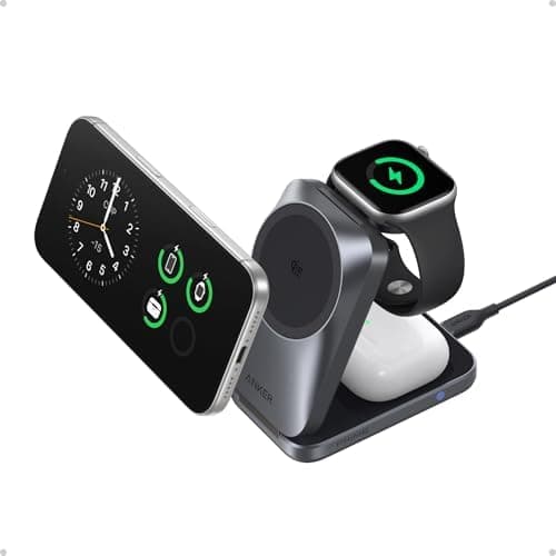 Anker Prime 25W Qi2.2-Certified Palm-Sized 3-in-1 Foldable MagSafe Charger