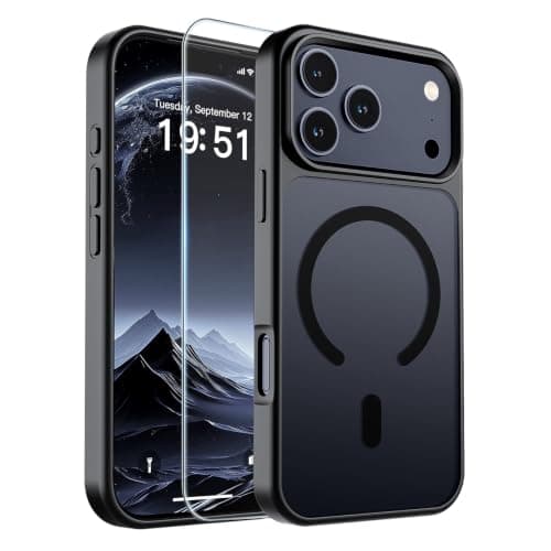 SUPFINE Magnetic for iPhone 17 Pro Case Black
