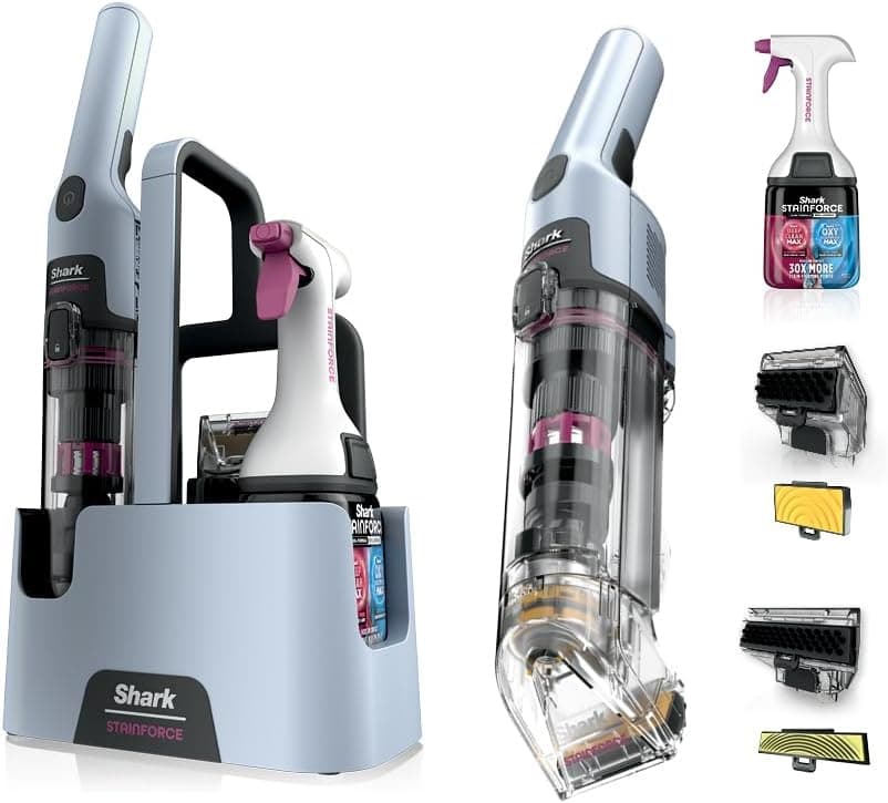Shark StainForce Cordless Stain, Odor & Urine Remover, 2 Tools, HX102BRN