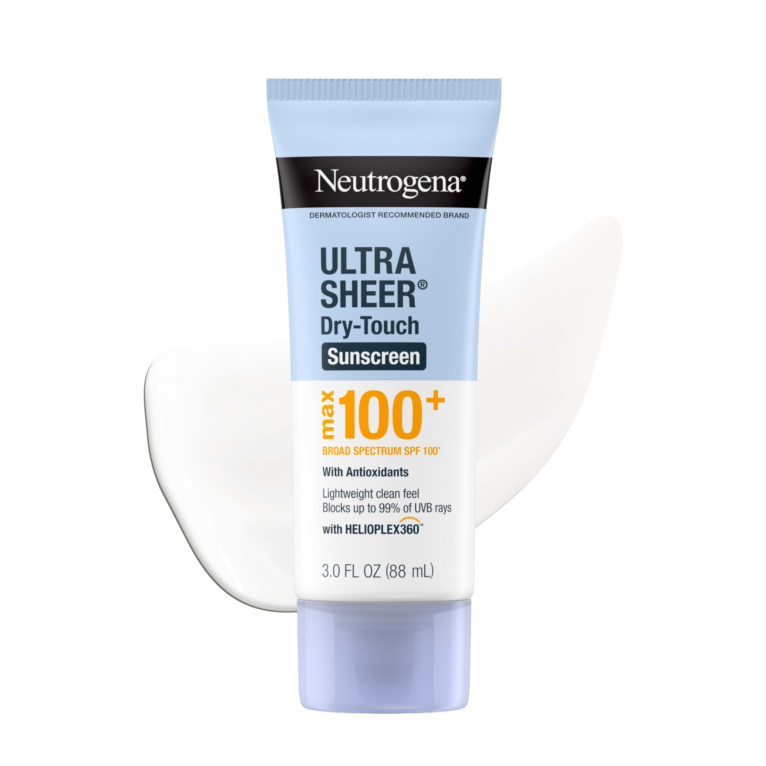 Neutrogena Ultra Sheer Dry Touch Sunscreen Lotion, Max SPF 100+, 3 fl. oz
