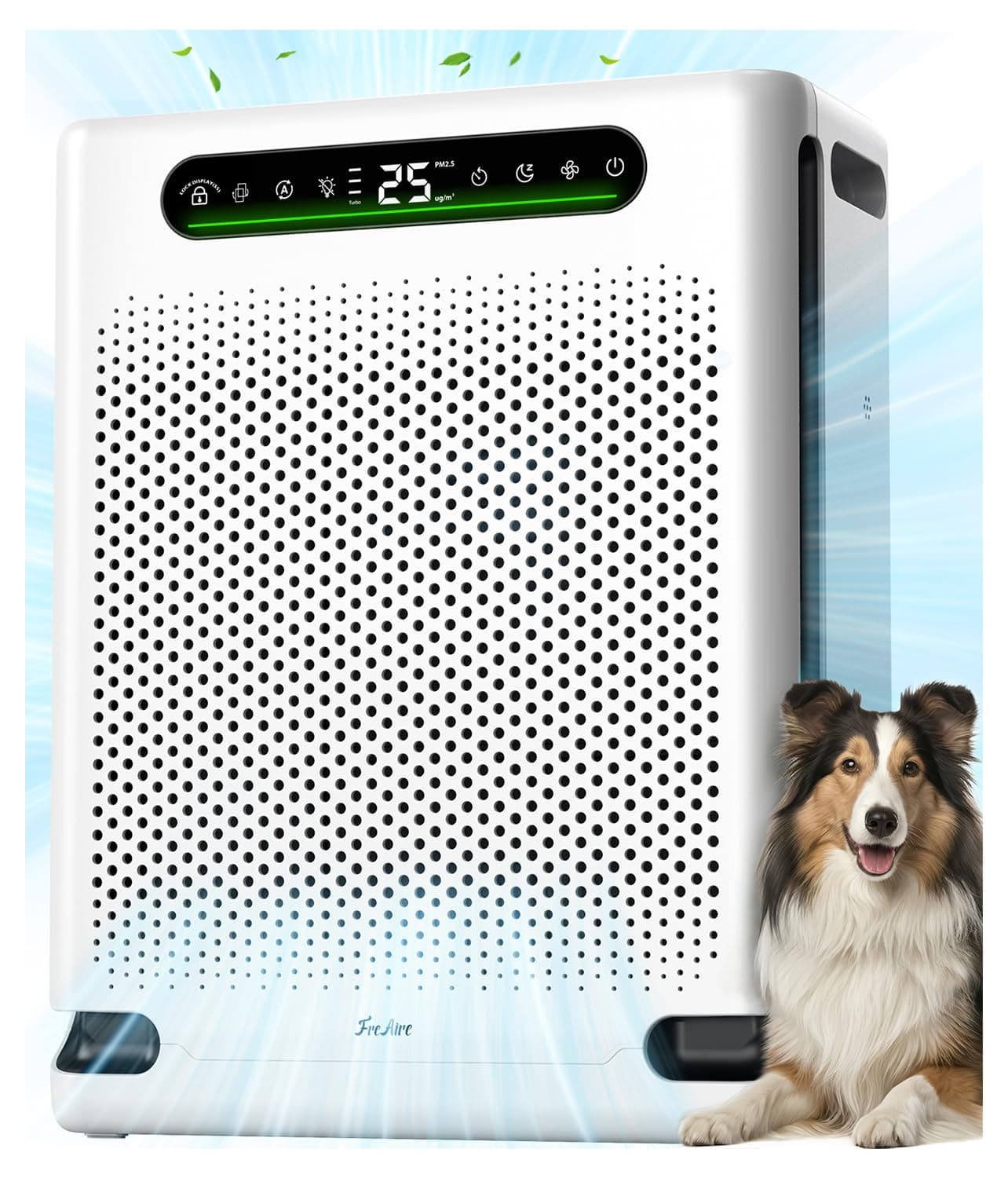 FreAire Air Purifiers for Home Large Room Up to 2600 Ft², HAP605 White